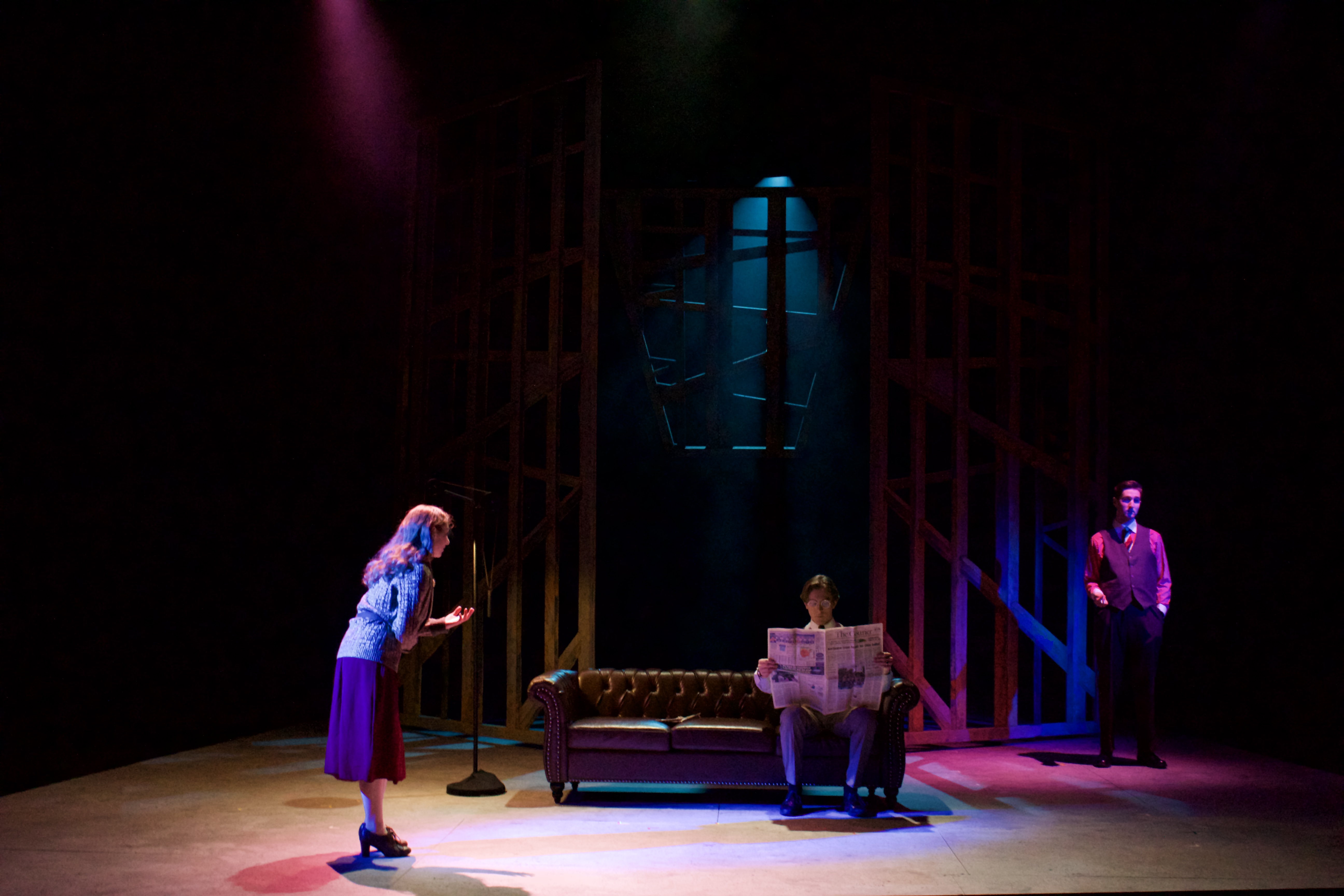 Production photography from Machinal at Ohio Northern University