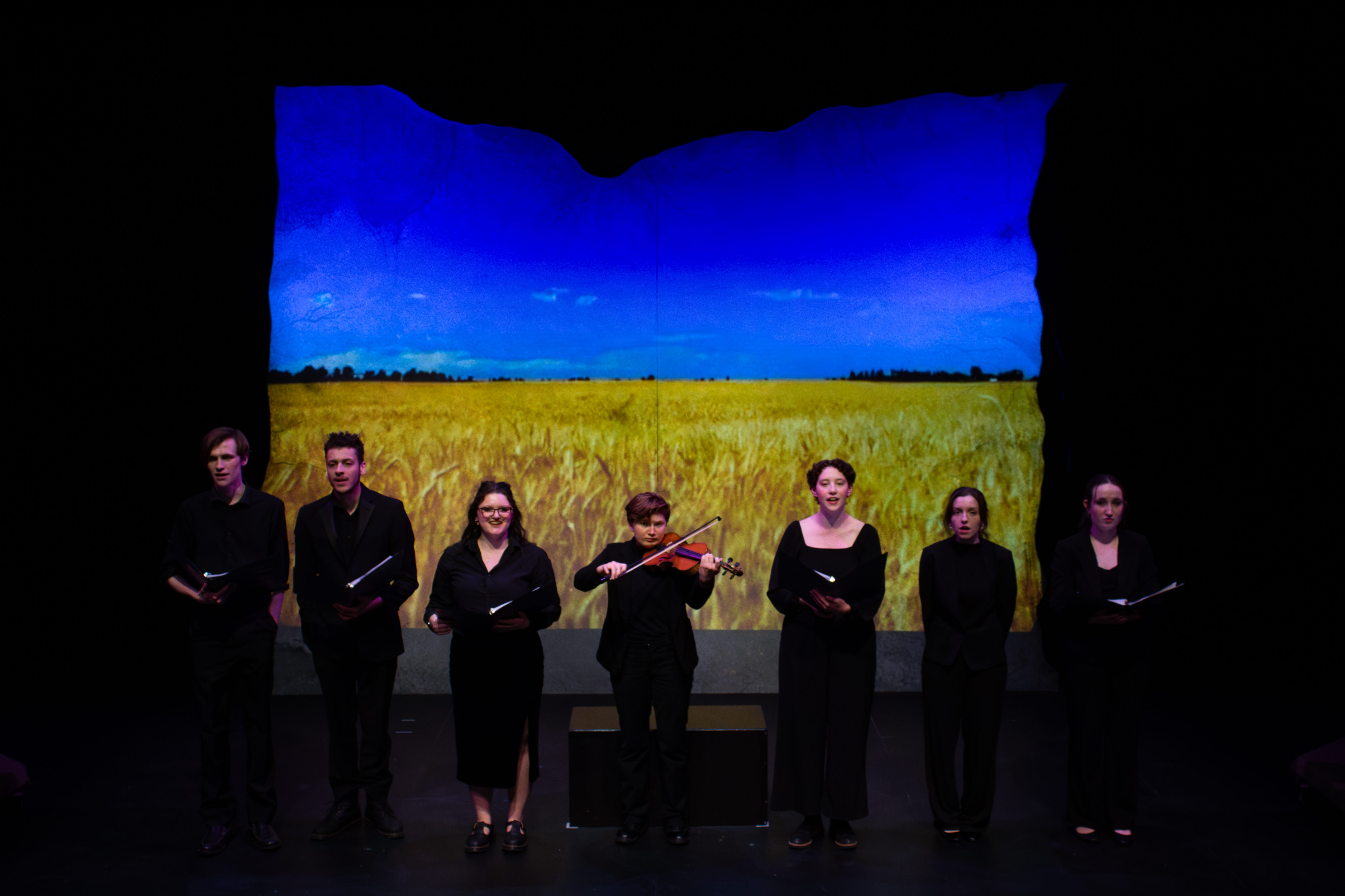 Production photography from International Play Festival: Ukraine at Ohio Northern University