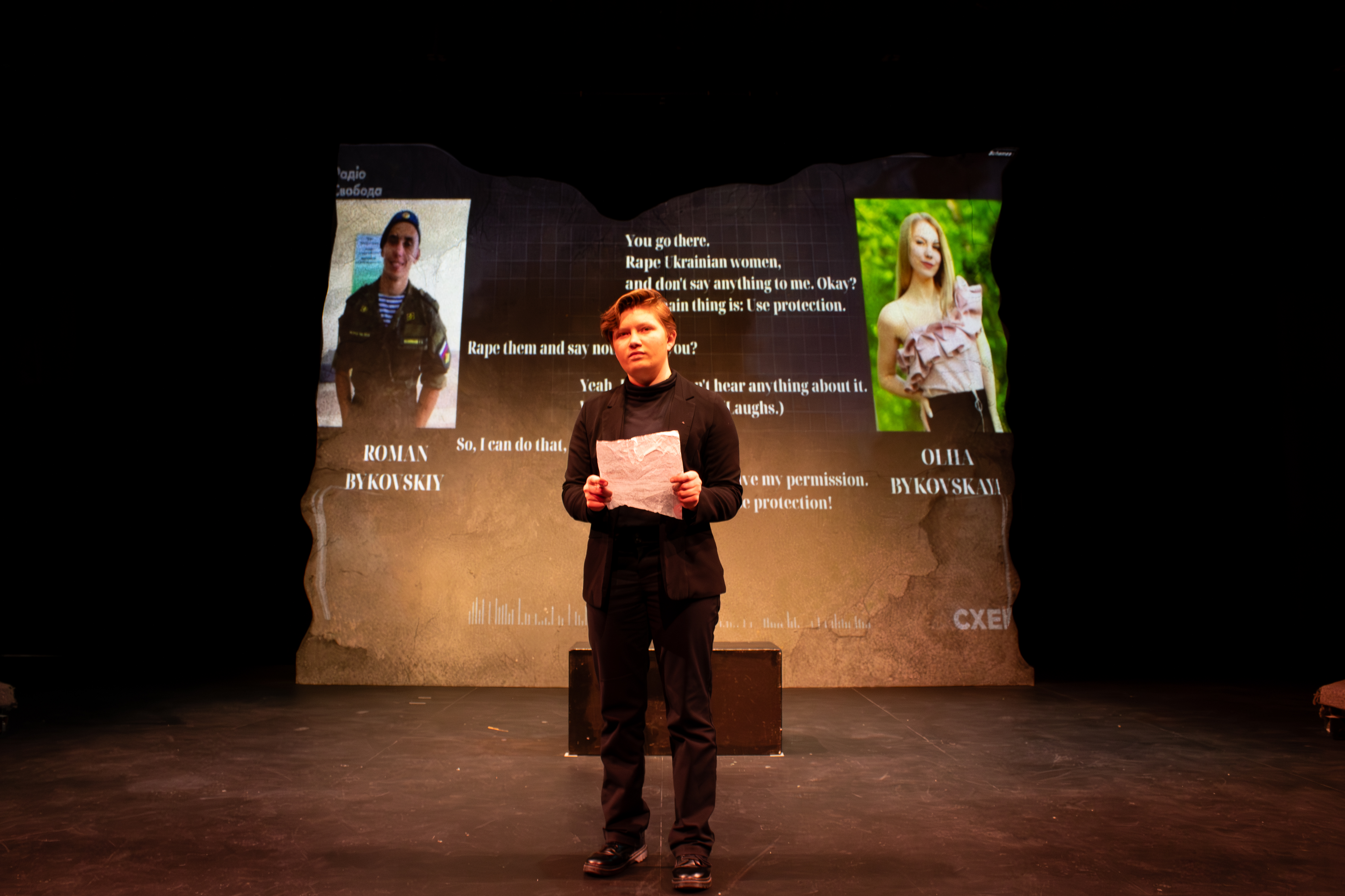 Production photography from International Play Festival: Ukraine at Ohio Northern University